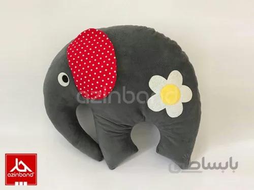 بالش فانتزی فیل طوسی ا بالش فانتزی فیل با پارچه مخملی