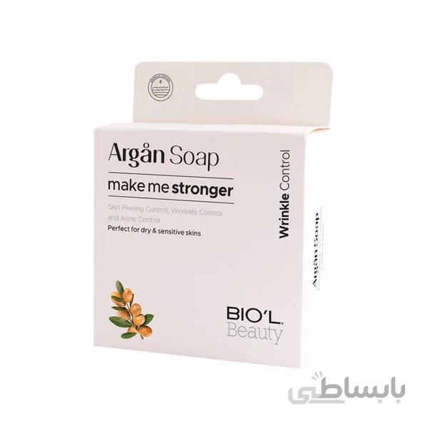 صابون آرایش پاکن گلیسرینه آرگان بیول، پوستهای خشک و حساس ۱۰۰ گرم