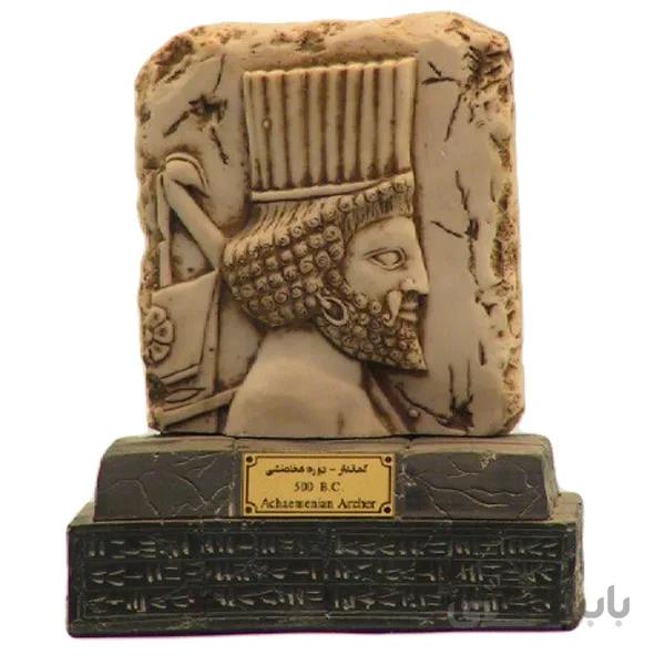 مجسمه تندیس و پیکره شهریار مدل پایه دار کماندار کد MO2520