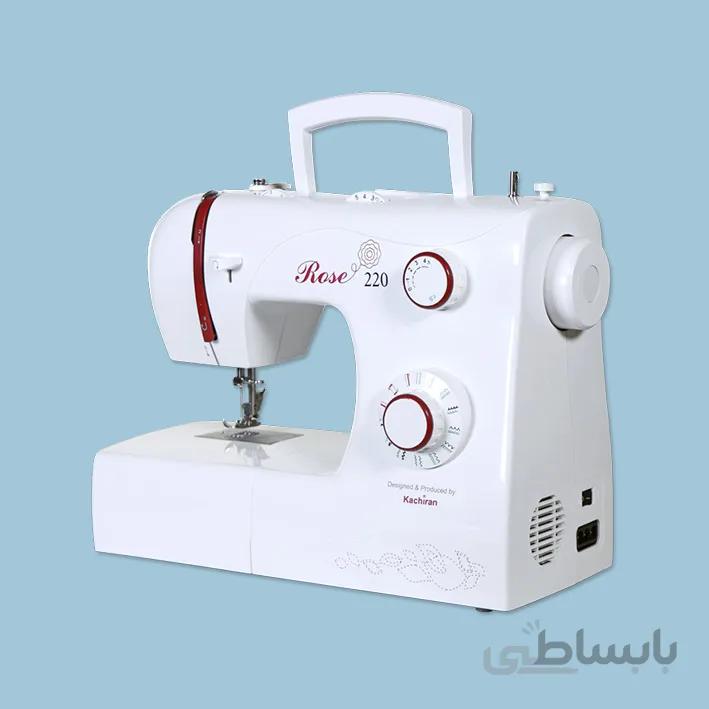 چرخ خیاطی و گلدوزی کاچیران رز مدل 220 با درب