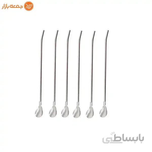 قاشق شربت خوری نی دار
