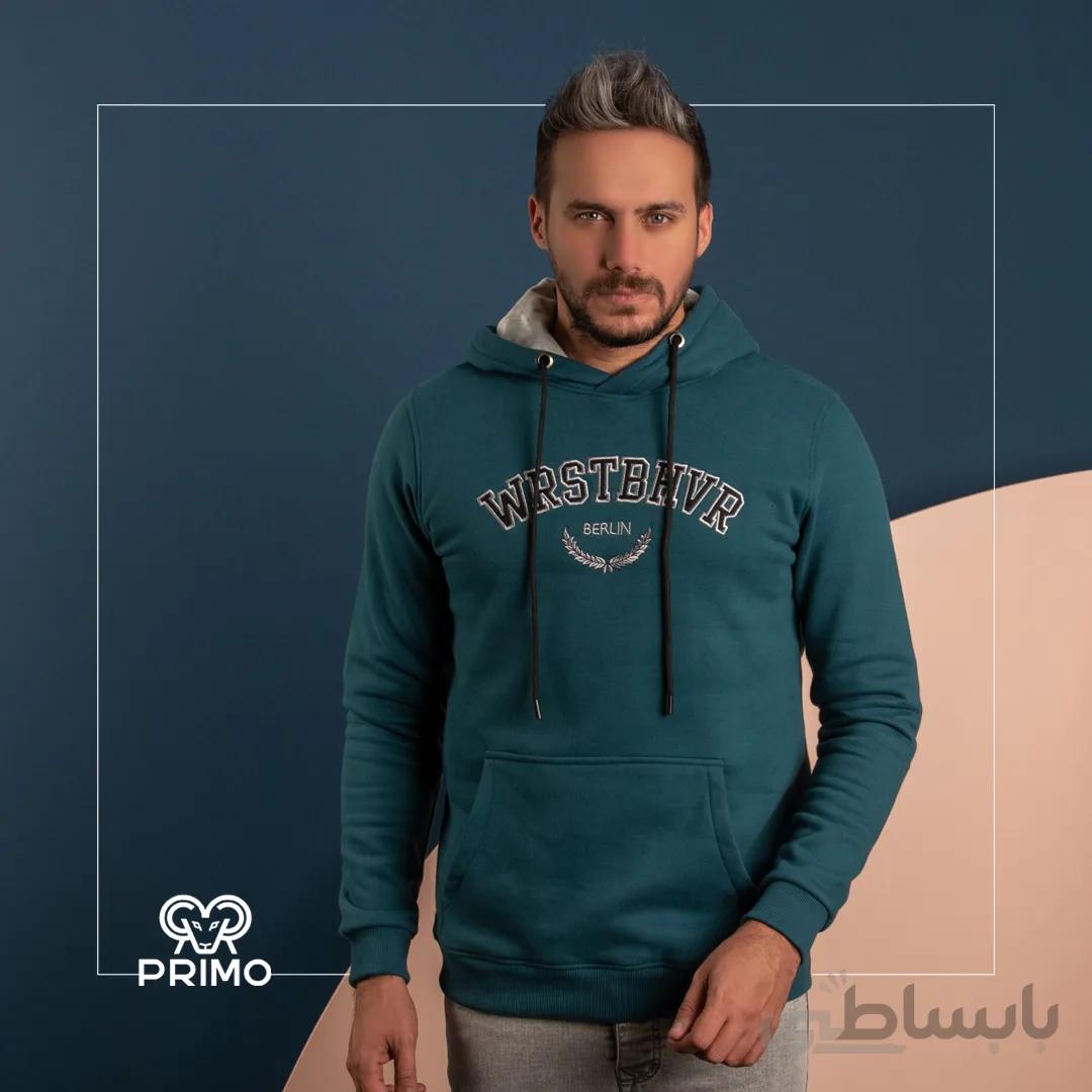 هودی پنبه داخل کرک مدل گلدوزی 516303