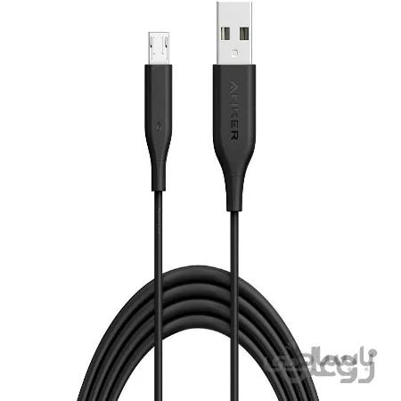 کابل تبدیل USB به microUSB انکر مدل A8133 PowerLine طول 1.8 متر