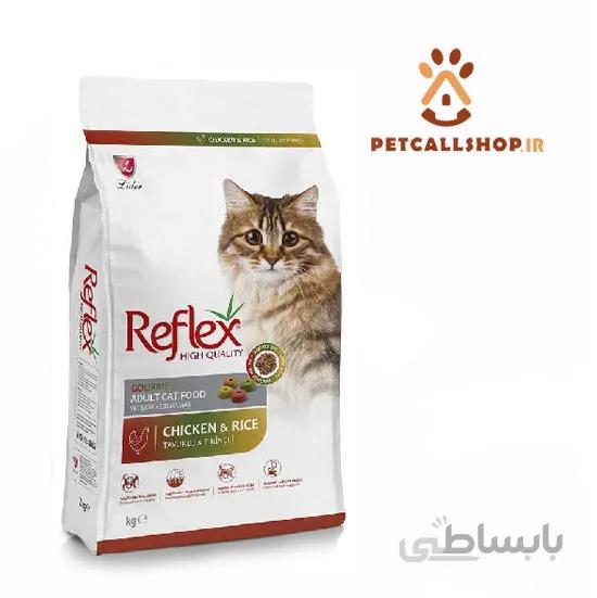 غذای خشک گربه رفلکس مدل Multi Color با طعم مرغ و برنج وزن (1 کیلوگرم فله)