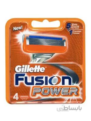 تیغ یدک ۴ عددی ژیلت مدل فیوژن پاور Gillette Fusion Power