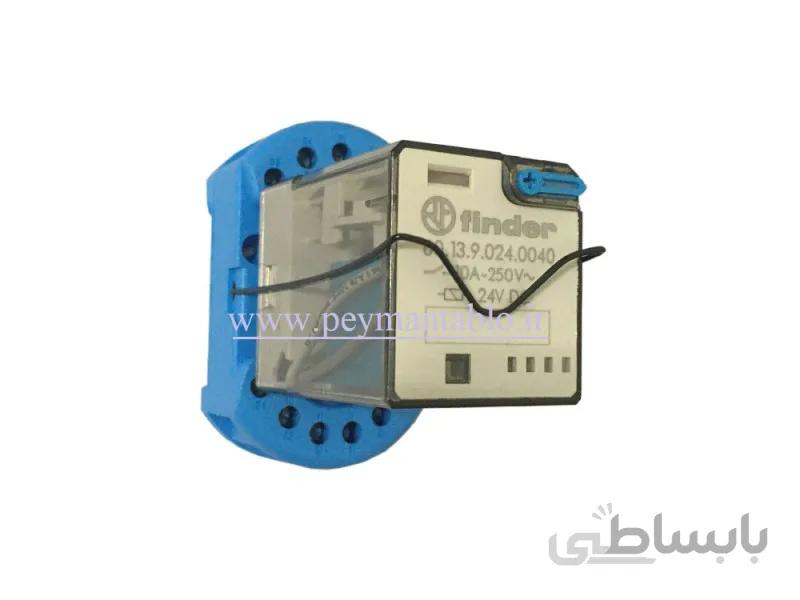 رله چهار گوش 24 ولت DC سه کنتاکت (Finder(60.13