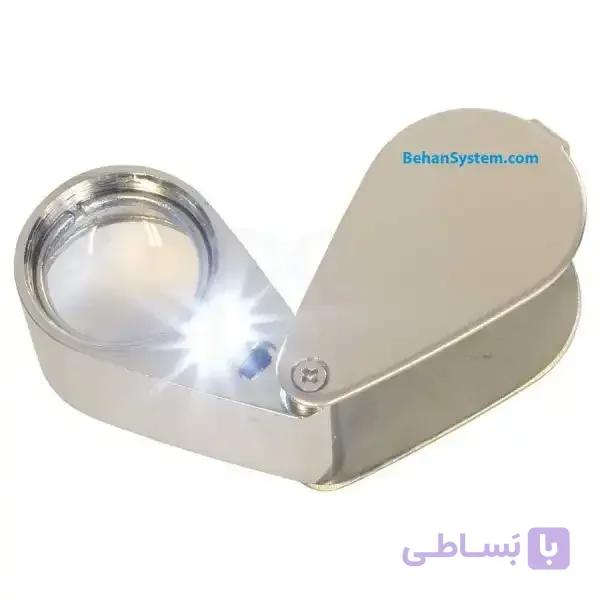 ذره بین با بزرگنمایی 30 برابر چراغ دار