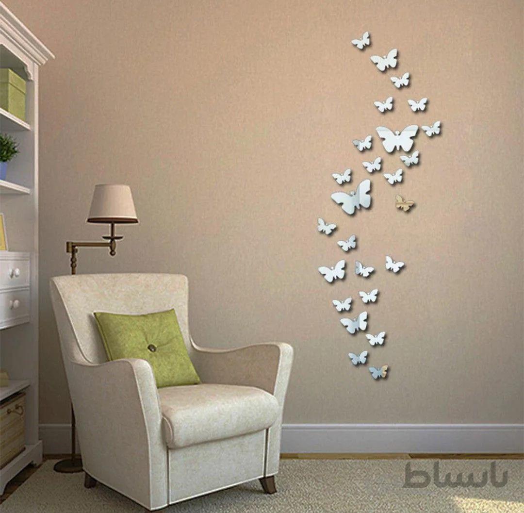 آینه دکوراتیو طرح پروانه کد 01