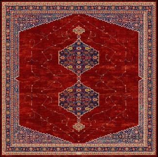 فرش مربع مرینوس کد 600111 ا Merinos