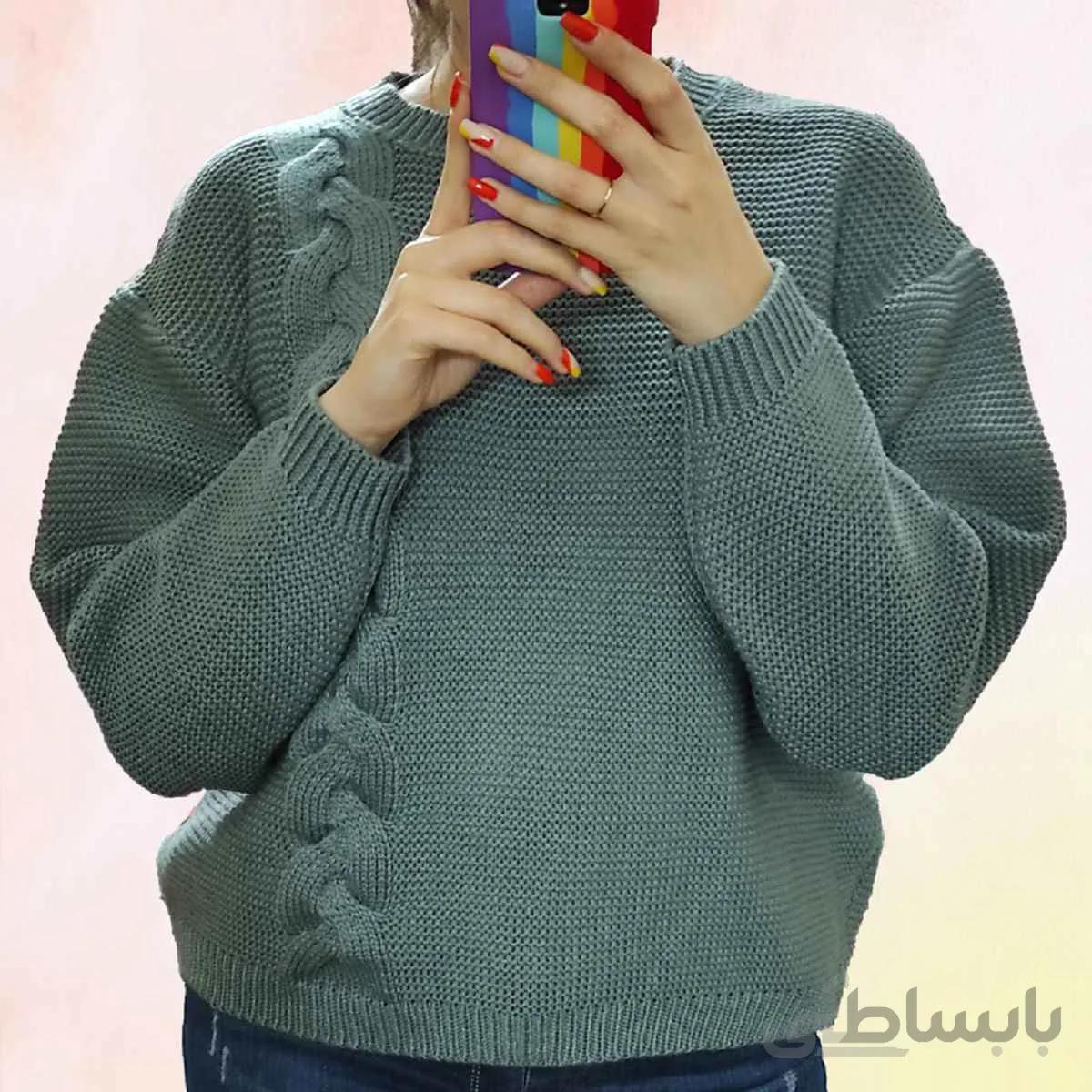 بلوز بافت زنانه مدل گیسو کد 03