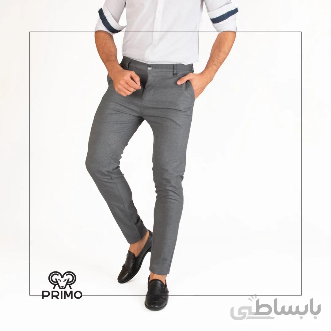 شلوار پارچه فاستونی مردانه مدل ساده 315903/443