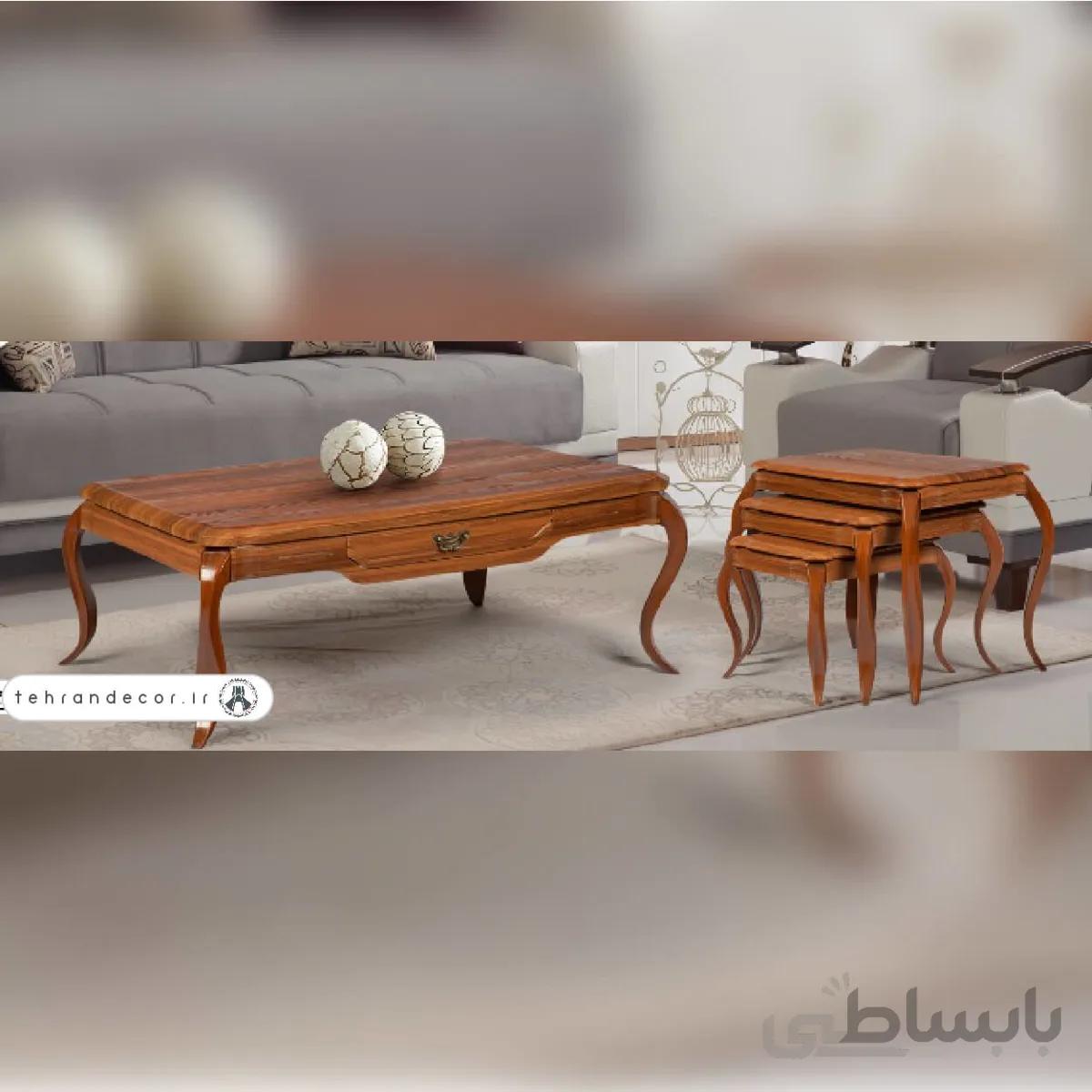 ست میز جلومبلی عسلی رامتین
