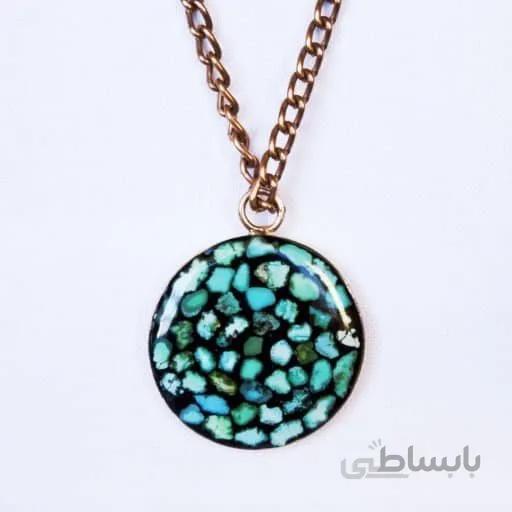 گردنبند تک فیروزه کد 13263266440