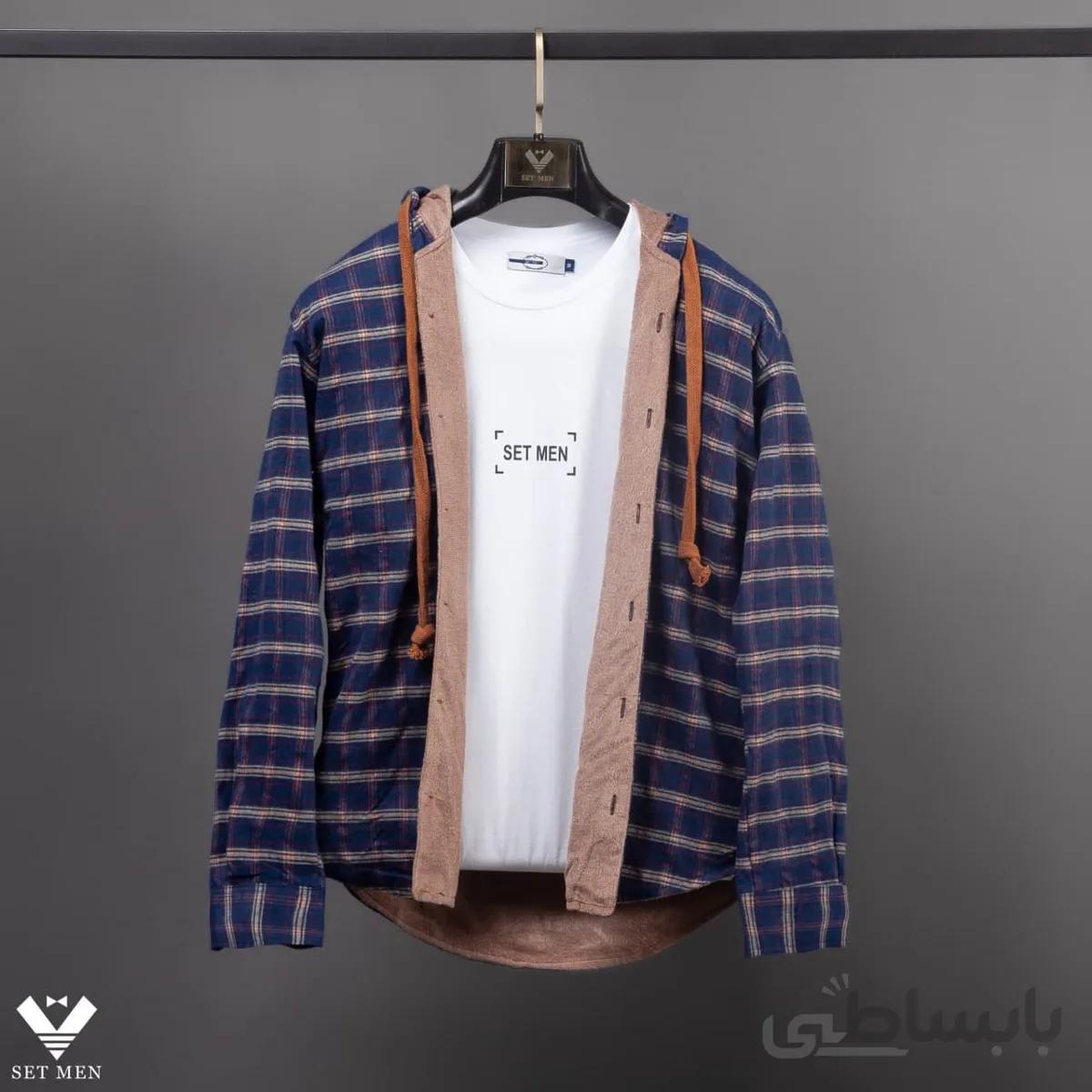 پیراهن پشمی کلاه دار ppk107