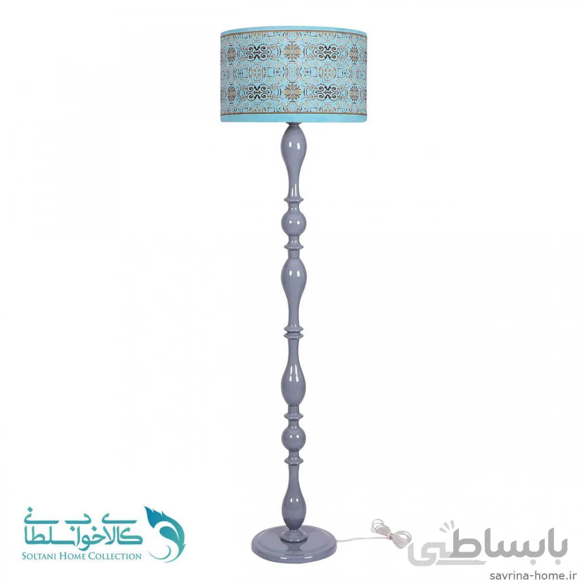 آباژور ایستاده مدل فوبوس پایه طوسی طرح فیروزه کد 2007