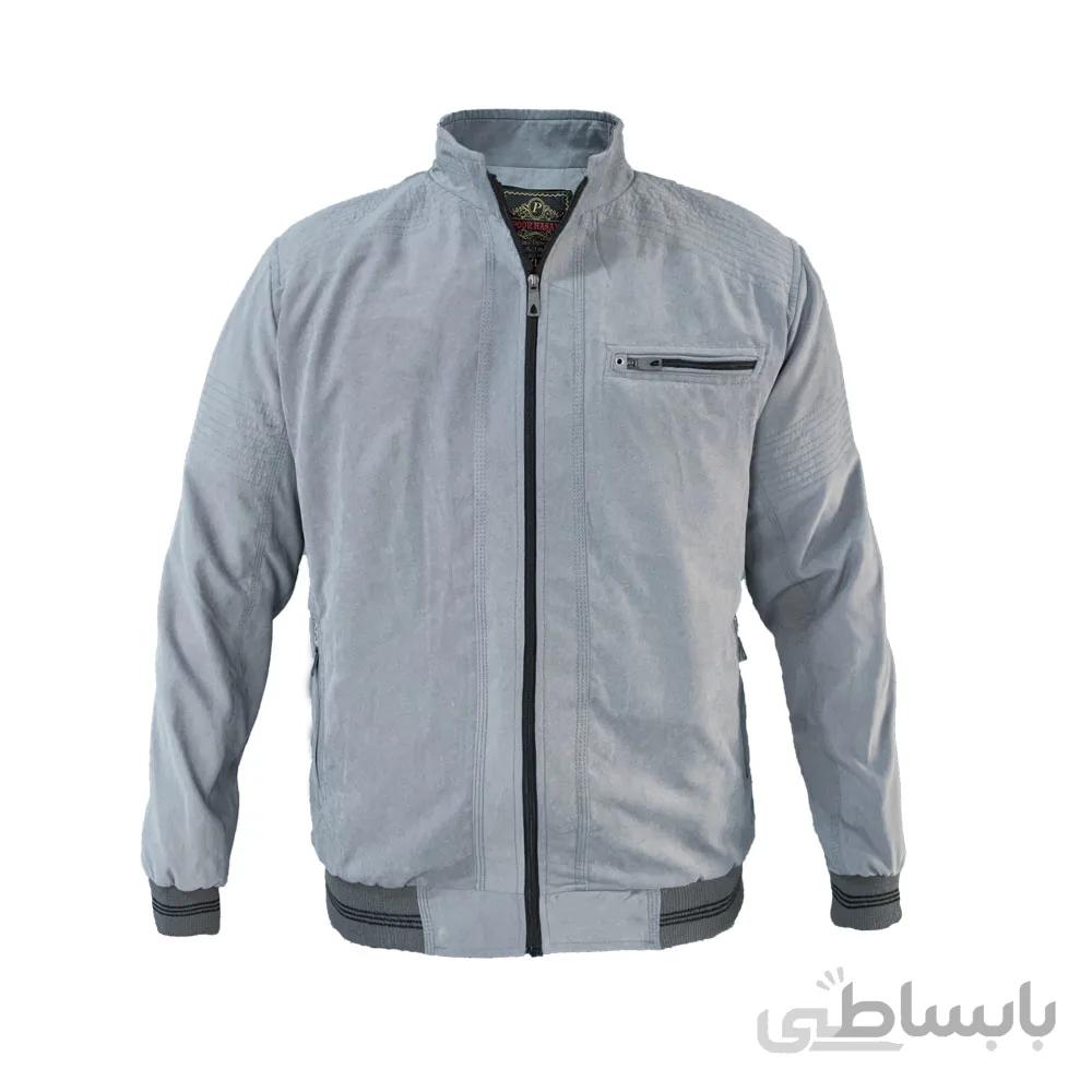 کاپشن بهاری طوسی