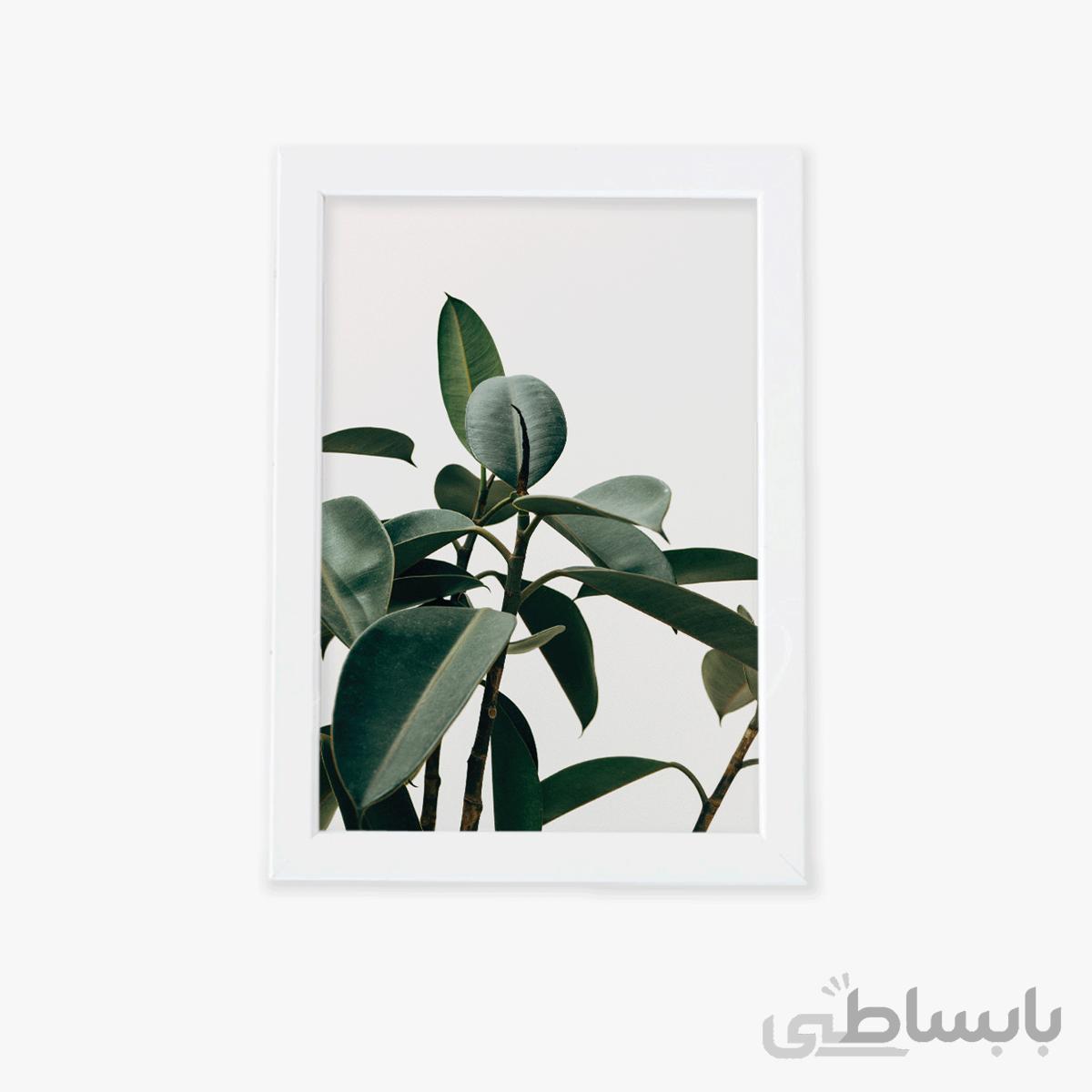 تابلو مدرن برگ سبز