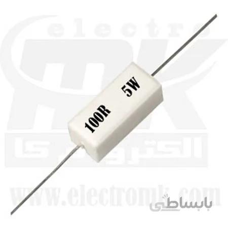 مقاومت آجری ۵وات ۱۰۰اهم