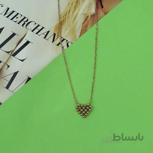 گردنبند استیل طرح قلب