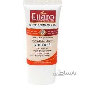 کرم ضد آفتاب الارو رنگی کرم پودری فاقد چربی SPF30 حجم 40 میل ا Ellaro Sunscreen Cream Colorful Oil Free SPF30 40ml