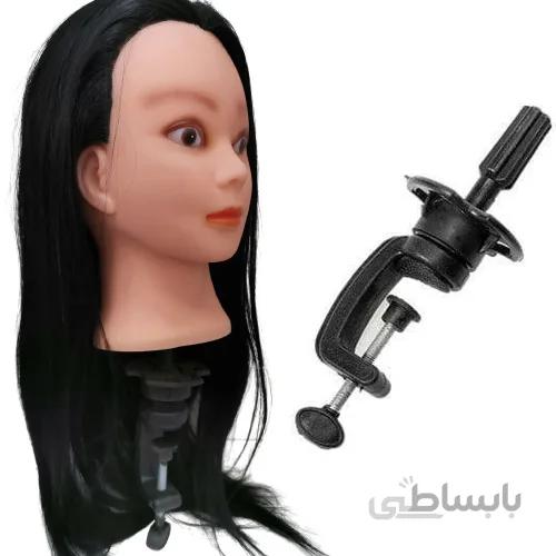 مانکن کوتاهی مو رنگ مشکی + پایه
