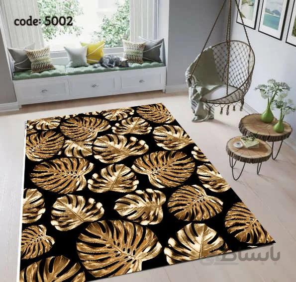 فرشینه طرح برگ طلایی 5002