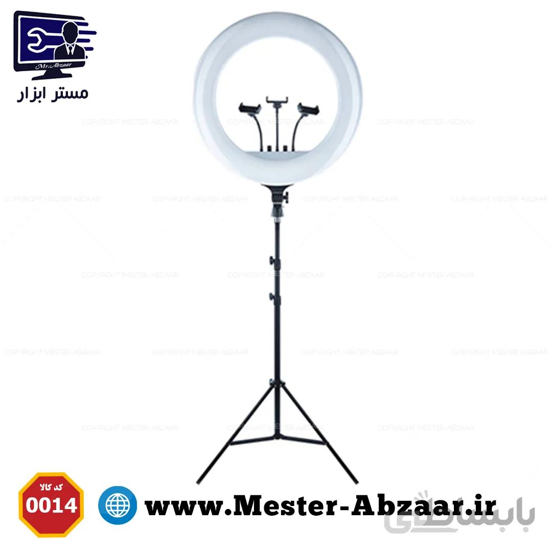 رینگ لایت 14 اینچ rl 14 به همراه پایه دو متری ا LED SOFT RING LIGHT RL-14