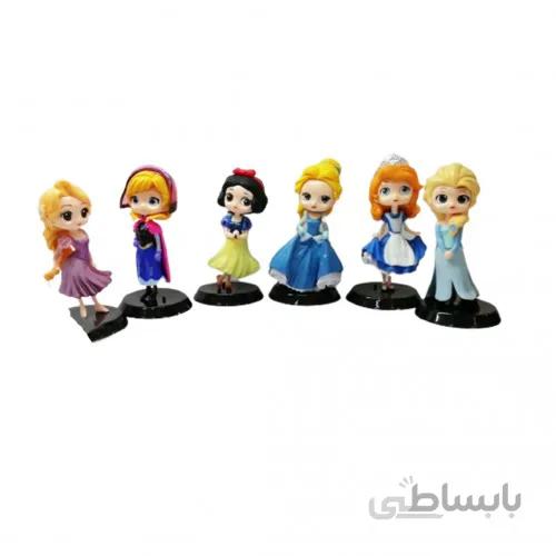 مجموعه فیگور 6 عددی پرنسس پایه دار کد 2
