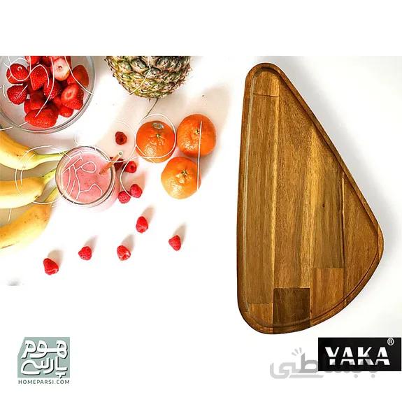 تخته سرو مثلثی چوب آکاسیا یاکا
