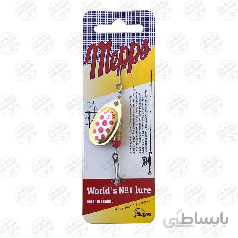 لانسه ماهیگیری مپس طلایی خال قرمز سایز 3