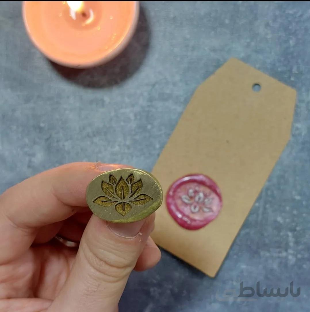 مهر برنجی لوتوس ( نیلوفر )