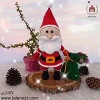 عروسک بافتنی بابانوئل کریسمس ( کد 60358 )