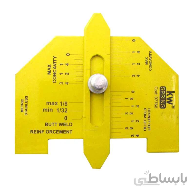 گیج جوشکاری AWS زرد KW مدل 07768