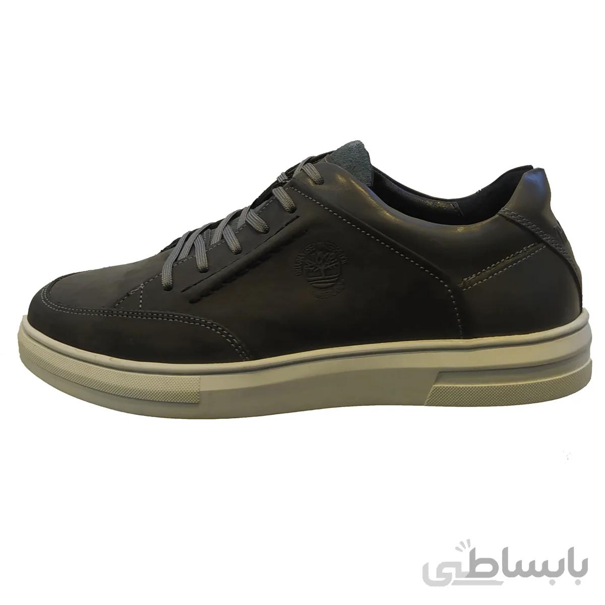 کفش روزمره مردانه مدل کفه تخت چرمی تیمبراند TIMBERLAND