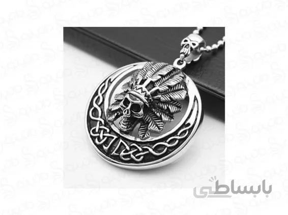 گردنبند مردانه جمجمه مقدس سرخپوست jewellery-10004