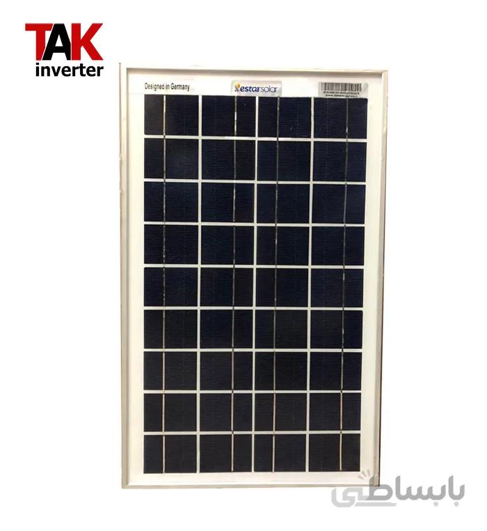 پنل خورشیدی 10 وات پلی کریستال Restar Solar