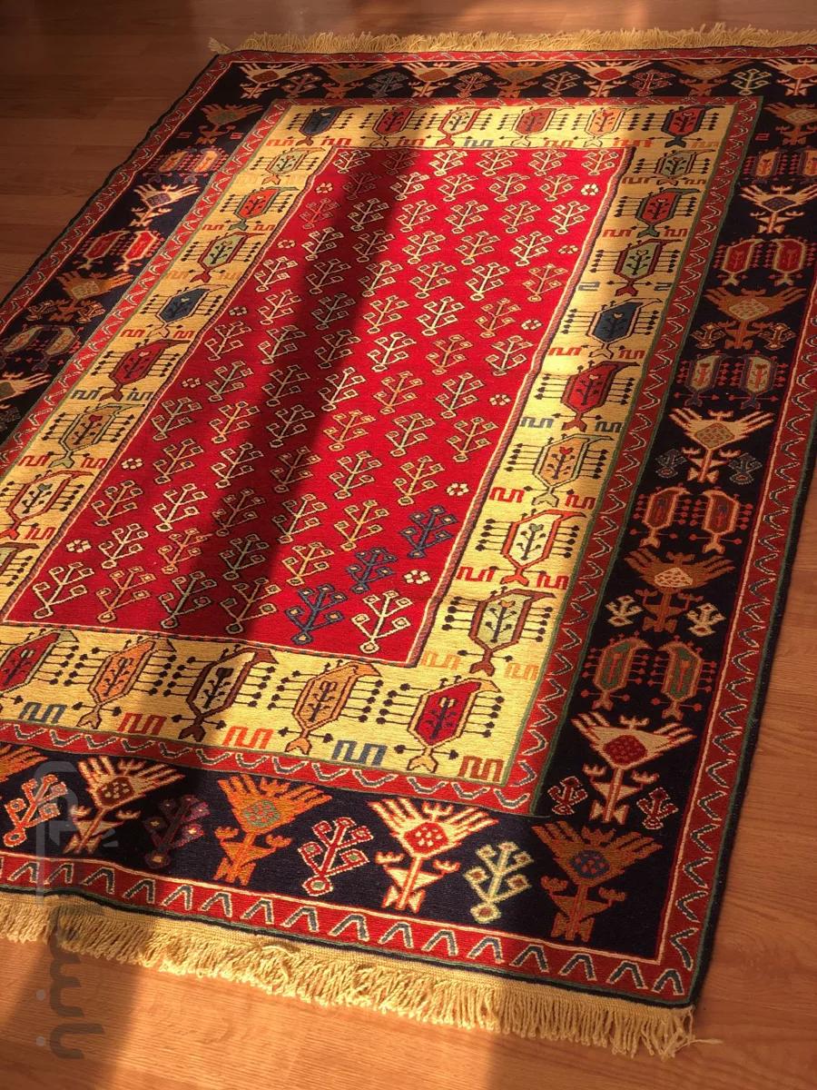گلیم ورنی دستبافت رج code 55 ا Persian handmade kilim