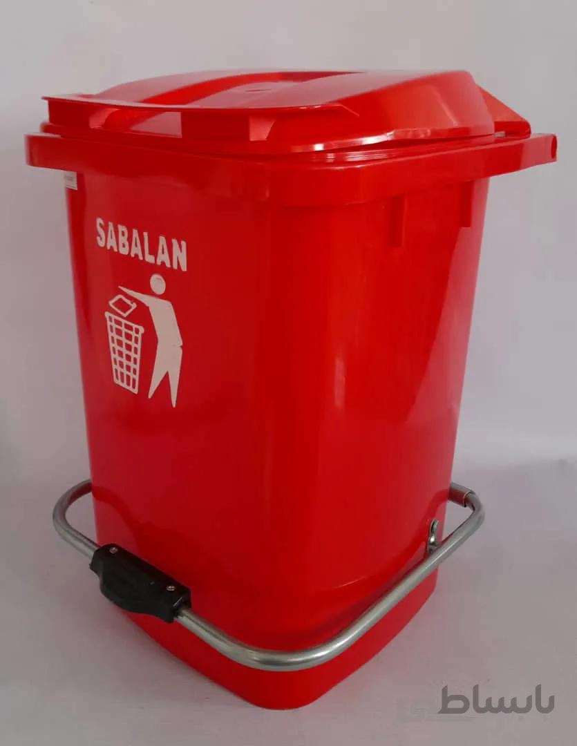 سطل زباله پلاستیکی مخزن پلی اتیلن پدال دار 60 لیتری ا Bucket 60