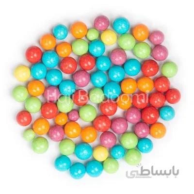 دراژه نخودچی رنگی با روکش شکلات سفید