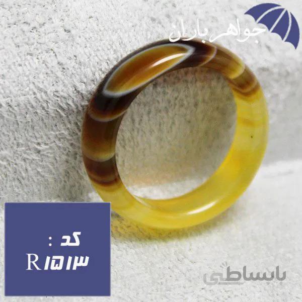 حلقه عقیق سلیمانی خوش نقش کد R_1513
