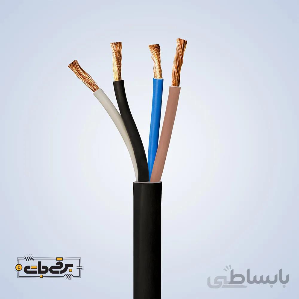کابل افشان 4 در 10 برند مازندران