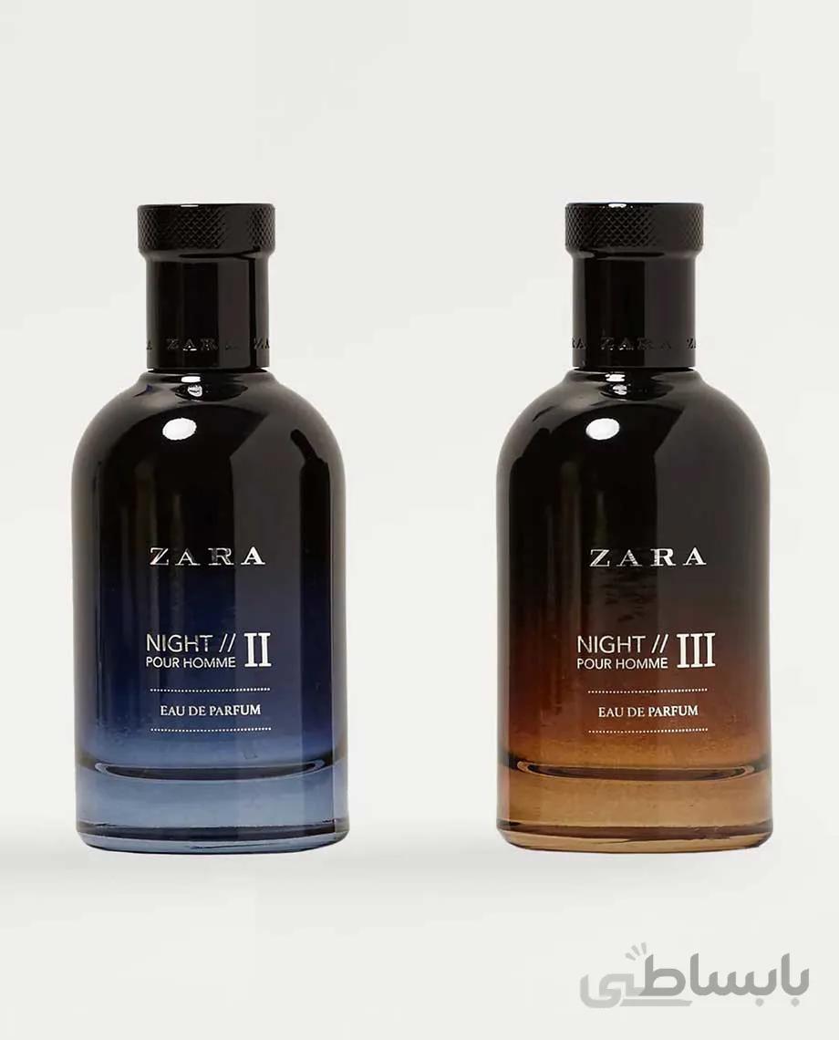 پک 2 عددی عطر مردانه NIGHT POUR HOMME II + III زارا