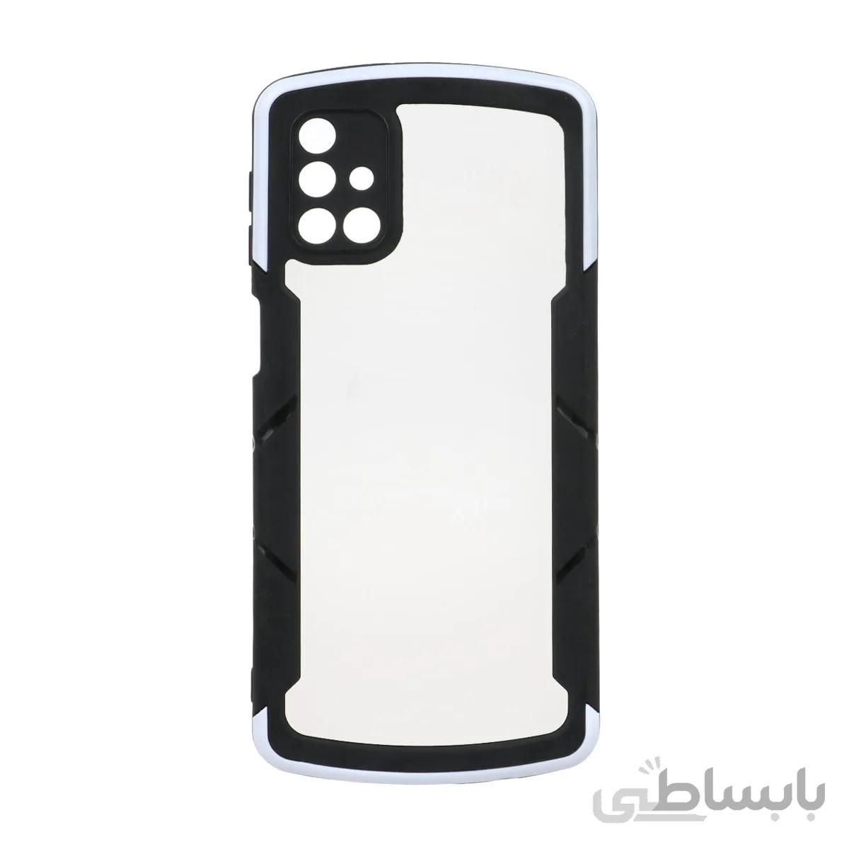 قاب دور رنگی محافظ لنزدار Samsung M51 - سفید - CH