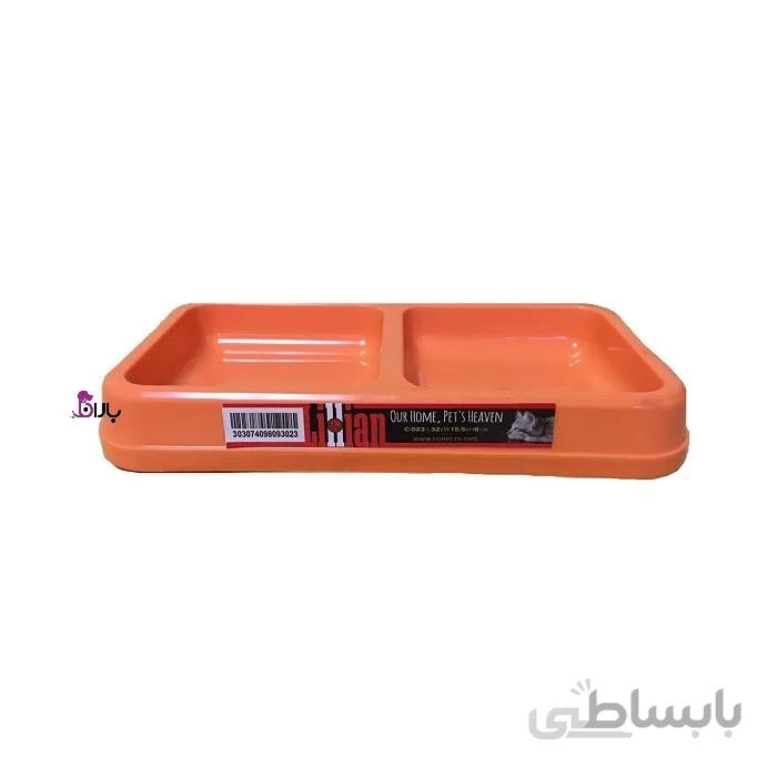 ظرف غذای دوقلو لیلین مناسب سگ و گربه