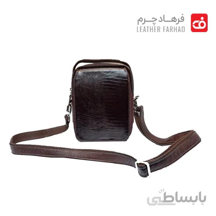 کیف رو دوشی سرخانه لزار چرم طبیعی تبریز