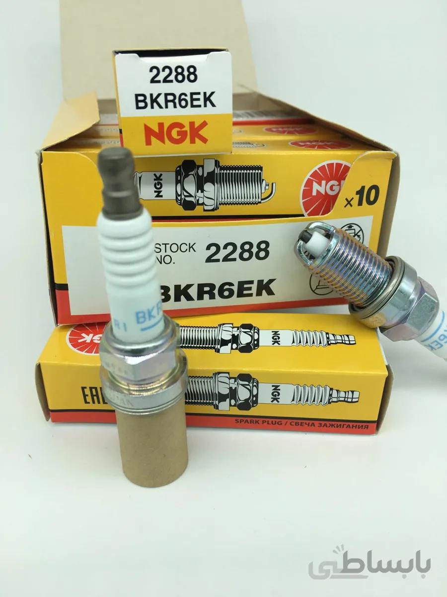 شمع دو پلاتین NGK ژاپن BKR6EK ا BKR6EK