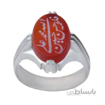 انگشتر نقره مردانه مدل عقیق کد am_063