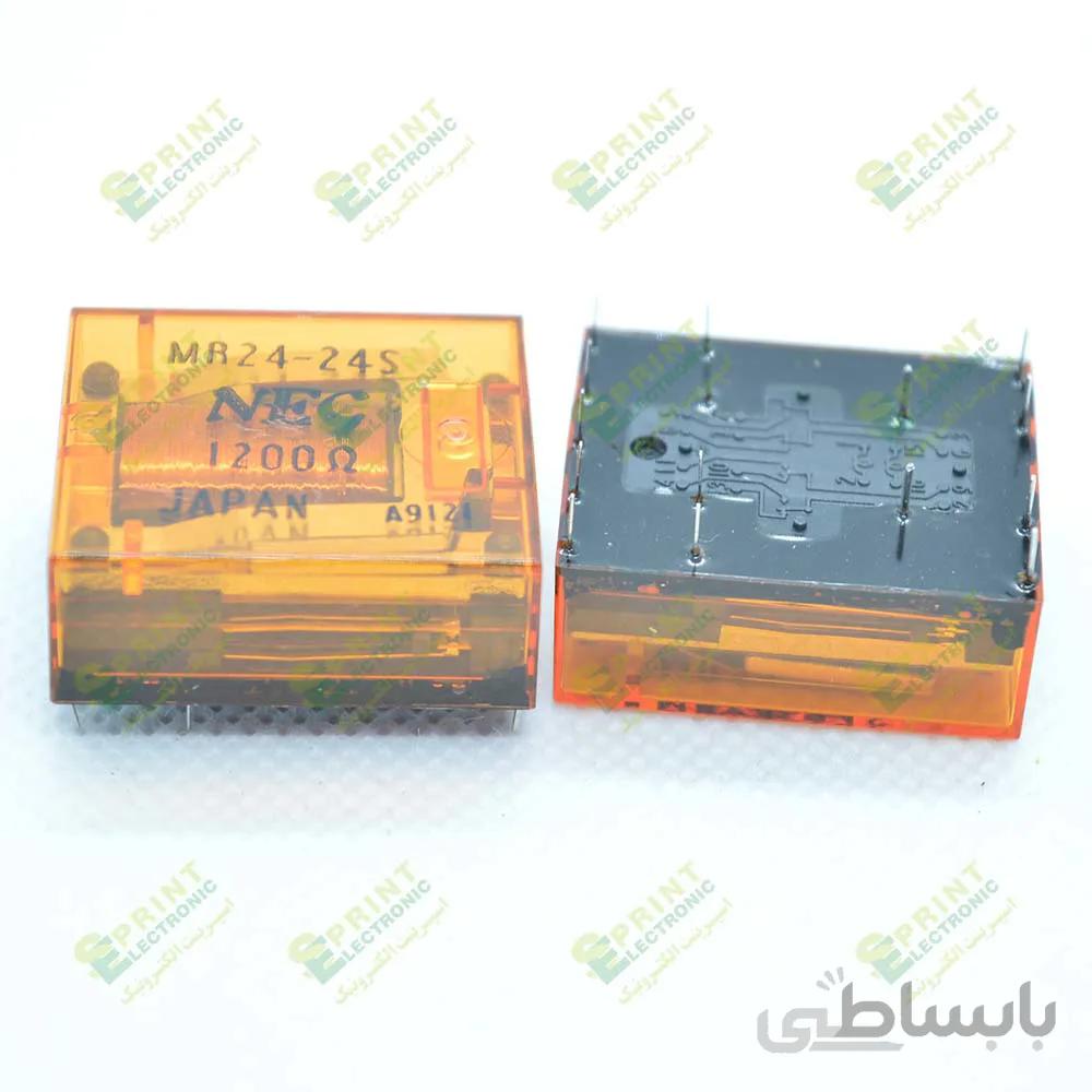 رله 24 ولت خوابیده 14 پایه 1200 اهم NEC MR24-24S