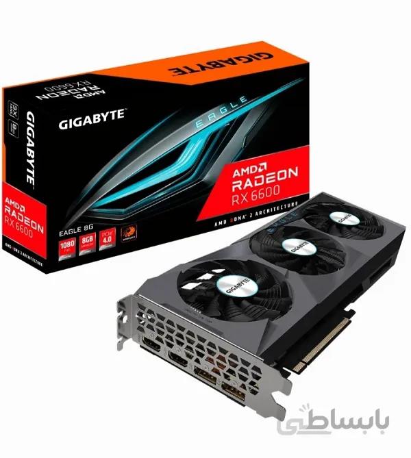 کارت گرافیک گیگابایت RX 6600 EAGLE حافظه 8گیگابایت ا GIGABYTE AMD Radeon™ RX 6600 EAGLE 8G Graphics Card