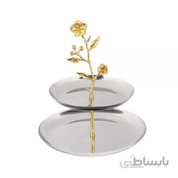 شیرینی خوری 2 طبقه طرح گل ارکیده